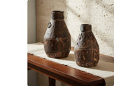 Wabi-Artisanal Imperfection Style Vase Vintage Look Rustic Elegance Style Pot Handmade House Decoration for Entryway