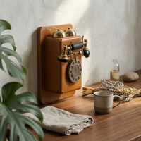 Wall-Attached Antique Phone Photo Prop Retro Telephone Decor for Shop Window