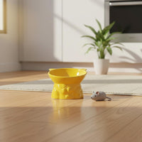 Anti-Tip Elevated Pet Bowl Easy to Clean Elevated Cat Bowl Dishwasher Safe High-Foot Pet Dish for Cats, Small Dogs