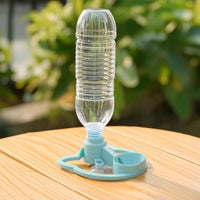 Pet Water Dispenser with Suction Cups Antislip-Resistant Feline Water Bowl Portable Bottle automatic Feeder for Travel