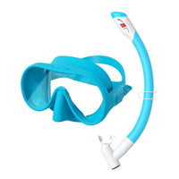 Food-Grade Silicone Kids Snorkel Set with Tempered Glass Adjustable Childrens Snorkel Mask with Splash Guard Easy to Use Kids Snorkeling Set Waterproof for Youngsters