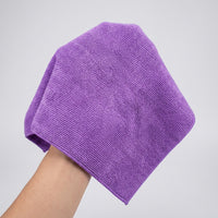 Double Sided Towel Microfibre Cloth, 40cm X 40cm Car Drying Towel for Polishing, 340 GSM Combed Yarn Microfiber Cloths for Detailing