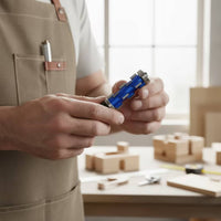 Flush Trim Router Bit with Top and Bottom Bearing Blue-Coated Flush Trim Bit Smooth Tool for Carpenters