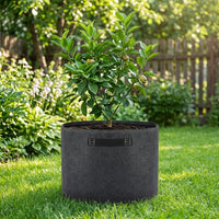 Biodegradable Grow Bags, Thickened Non-Woven Potato Grow Bags for Vegetables, Additional Large Grey Plant Grow Bags for Fruit Trees