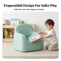 Cute Cartoon design Plush Crown Seat Soft and Comfortable Toddler Chair Supportive Backrest Kids Armchair firm density Foam for Toddlers, Preschoolers, Infants, Playroom, book corner corner, Bedroom, Living Room