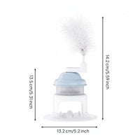 Ribbed Interactive Feline Brain-Teaser Toy Dome-Shaped Feline Brain-Teaser Toy Clear Brain Game Enrichment