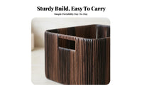 Imitation Rattan Basket Waterproof Storage Bin Natural Texture for Adults