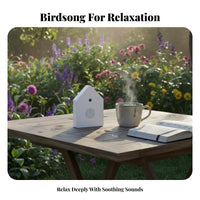 Avian Song Music Box Natural Birdsong Singing Avian Box Birdhouse Sound Machine Soothing Nature Sounds House Shaped Sound