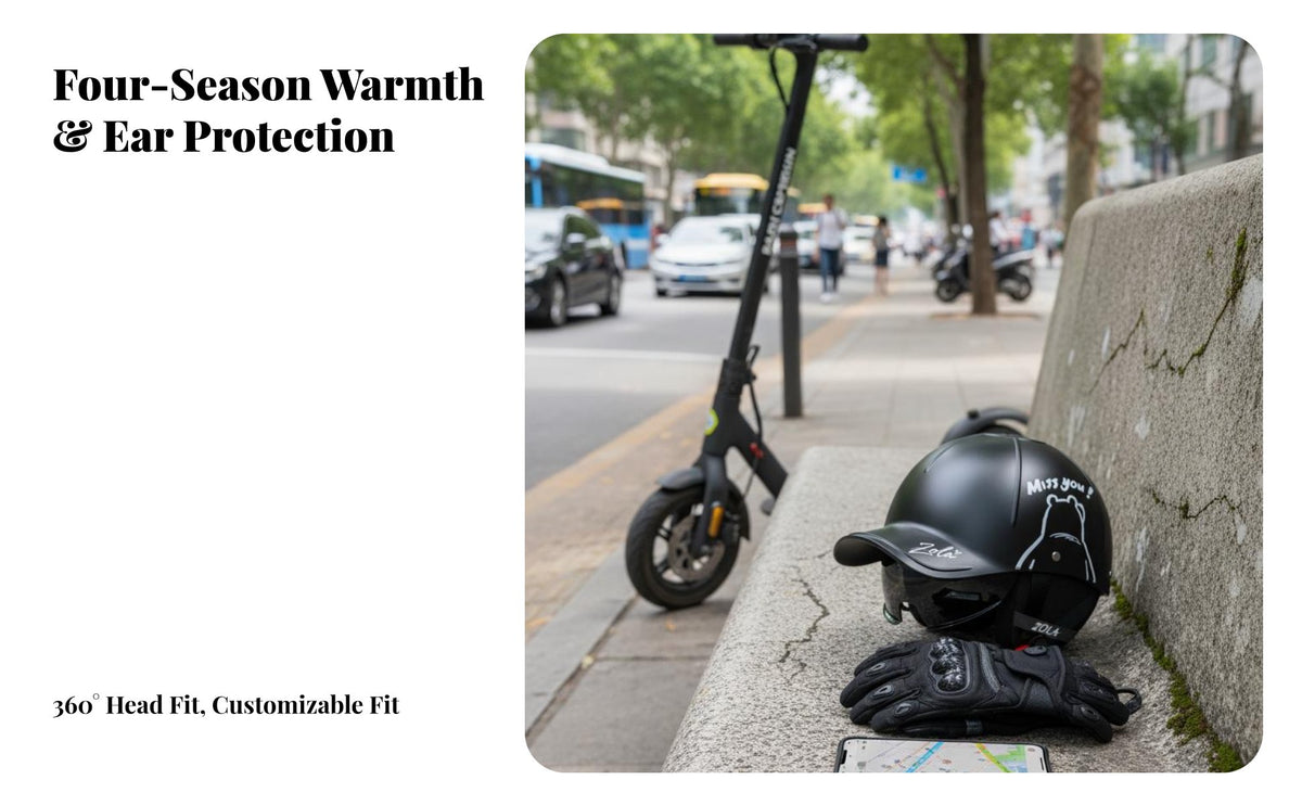 Helmet 3C Certified Duckbill Helmet Four-Season Guarding Headwear for Commuters, Commuting