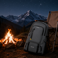 70L Hiking Backpack Rucksack Air Mesh Breathable Unisex Nylon Water Resistant