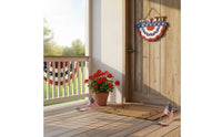 Independence Day Door Hanger Rustic Style Patriotic Door Hanger Easy to Hang Wooden Independence Day Decor for Porch