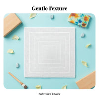 DIY Cloth-Coloring Cloth Hemmed Edges White Handkerchief Pre-Cut Blank Cloth-Coloring Bandanas for Crafters, Teachers