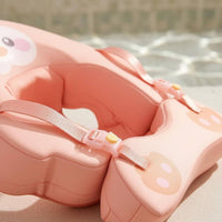 Support Straps Penguin Swim Loop Inflatable Infant Buoy with Safety Buckles Waterproof Swim Seat with Backrest for Babies, Toddlers