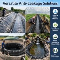 HDPE Geomembrane Pond Liner heavy duty black cuttable for Australian farmers