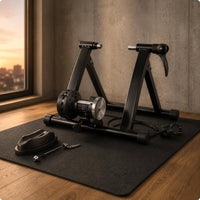 Indoor Cycle Training Stand Compact Cycle Stand Black Metal Exercise Equipment