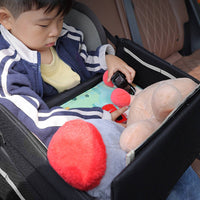 Portable Sketch Surface Tray Waterproof Surface Young Child Travel Lap Table Multiple Storage Pockets Kids Tray for Road Trips