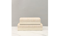 Decorative Storage Box with Lid Wood-Grain Wooden Storage Box with Hinged Lid Matte Chest for Closet