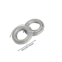 2 Rolls Twisted Steel Wire Core Trimmer Line Reinforced Trimmer Line with Steel Core Abrasion-Resistant Grass Eater String Stable Performance for Landscapers