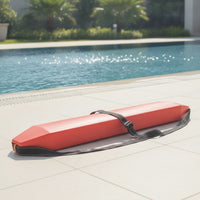 Double-Person Rescue Buoy Extended Rescue Tube Non-Inflatable Buoy with Strap Adjustable for Lifeguards, Swimmers