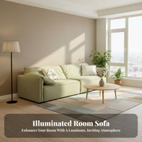 Tofu Block Sofa Minimalist Design Tofu Block Couch Wabi-Sabi Aesthetic Lounge Furniture for Homeowners, Young Adults, Small Spaces, Bedroom, Dormitory
