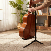Universal Fit Vertical Guitar Stand Padded Protection Triangular Guitar Stand Adjustable Height for Guitarists, Musicians, Home, Studio, Stage