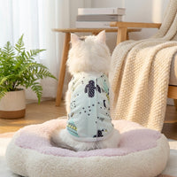 Cat Surgery Suit with Cute Pattern, Polyester Neuter Suit for Cats, Snap Button Spay Suit for Cats, Short Sleeve Post Surgery Cat Clothes, Unisex