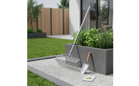 Steel Rake Head Tubular Socket Curved Tine Rake Head Reinforced Construction