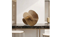 Bronze Abstract Interlocking Rings Sculpture Modern Interlocking Rings Sculpture Geometric Tabletop Decor Contemporary for Bookshelf