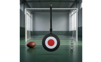 Target Center unrestrictedKick Target Adjustable Strap Hanging Soccer Target Red and White Sports Training Gear Black