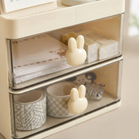 Desktop Book Stand Organizer with Drawer and Pen Holder, Desk Storage for Office Supplies, Large Table Top with Compartments for Students