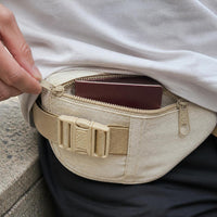 Anti-theft Travel Waist Pouch for Passport and Valuables, Slim and Discreet Running Belt for Men and Women