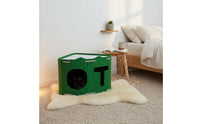 Scratch Resistant Felt Cat Cave Claw-Friendly Felt Cat Condo Space-Saving Pet Furniture For Multiple Cats