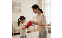 Slip-on Boxing Gloves Glossy Padded Multi-Layered for Sparring, Beginners, Kids