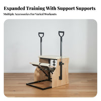 Maple Wood Construction Pilates Ladder Barrel Improves Posture Stretching Stretching Ladder Flexibility Training Wooden Pilates Arc Stable Frame for Beginners, People with Sedentary Lifestyles, Seniors, Gym