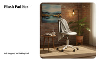 Height Adjustable Armless Caster Chair Space-Saving Armless Rolling Desk Chair Ergonomic Design Swivel Seat Low-Noise Casters for Students, Home Office Workers, Teenagers, Dorm Room, Vanity Area, Bedroom
