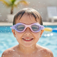Leak-Proof Kids Swim Goggles Waterproof Swimming Goggles Wide View Eyewear Adjustable for Children, Toddlers, Pool Practice