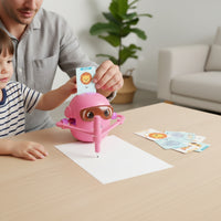 Tabletop Educational Drawing Robot Smart Drawing Robot Guided Toy Interactive for Children, Toddlers, Home, Playroom