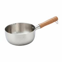 Thickened Body Japanese Milk Pot Even Heating Japanese Design Saucepan Lid Included for Home Cooking