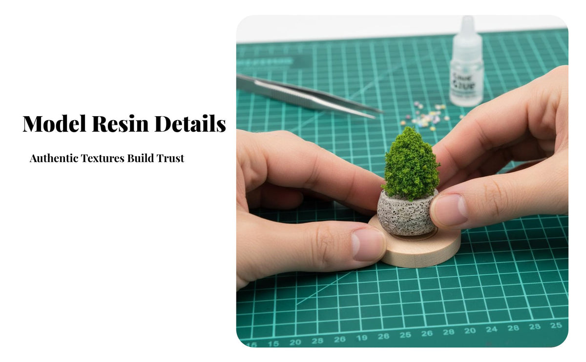 Micro Landscape Ornament Foliage Y Texture Miniature Foliage Model Lifelike Design Terrarium Decoration Accessories for Hobbyists, Adults, Dollhouse