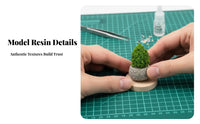 Micro Landscape Ornament Foliage Y Texture Miniature Foliage Model Lifelike Design Terrarium Decoration Accessories for Hobbyists, Adults, Dollhouse