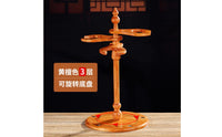 Tabletop Multi-Slot Hulusi Display Stand Sturdy Hulusi Stand Wooden Music Accessory for Studio