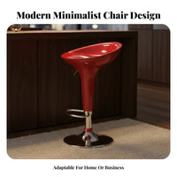 With Backrest Adjustable Swivel Counter Stoolstool Modern Design Adjustable Pedestal Seat Chrome Finish Base Bar Stool Ergonomic Design for Event Planners, Business Owners, Reception Area, Exhibition Booth, Restaurant, Retail Shop