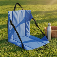 Foldable Stadium Cushion with Backrest Carrying Handle Folding Stadium Seat Stitched Portable Bleacher Seat for Bleachers, Sports Events
