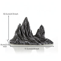 Resin Aquarium Mountain Ornament Natural-Looking Aquarium Rockery Resin Rockery Realistic Mountain Ornament Stone-Like
