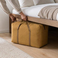 Extra Large Canvas Moving Storage Bag with Handles, Heavy-Duty Reusable Travel Luggage Tote