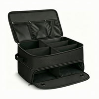 Car Trunk Storage Box with Lid Hard-Sided for Golf Outings, Travelers, Commuters