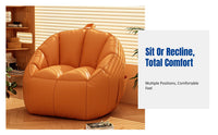 Lazy Sofa, Reclining Bean Bag Chair, Single Seat, Modern Minimalist, Living Room, Bedroom, Balcony
