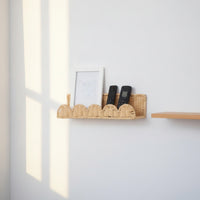 Rattan-Style Basket Woven Wall-Mounted Basket Slim for Bedroom, Living Room