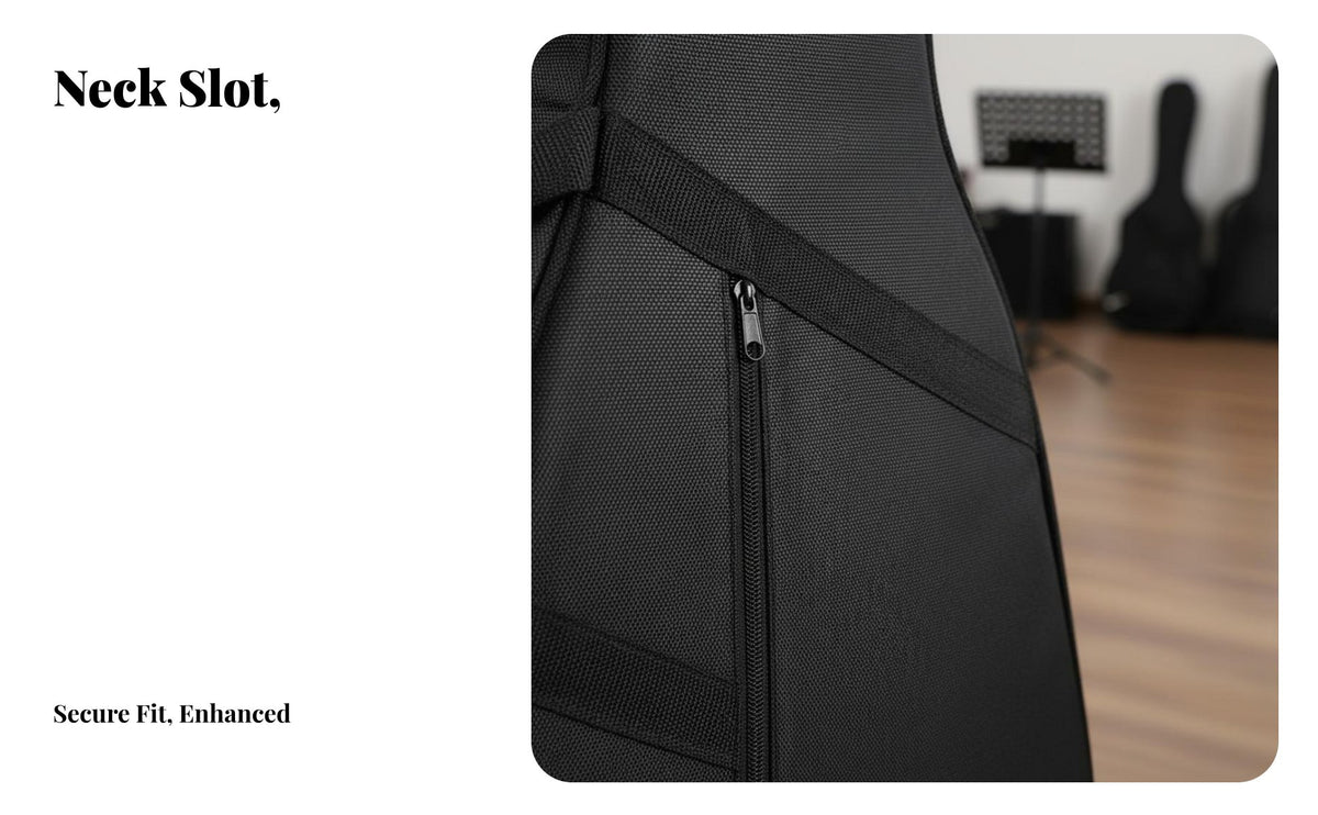 Flight-Approved-Able Acoustic Guitar Case Soft Interior Lining Classical Guitar Carrying Case Thick Padding Instrument Carrier Long-Lasting Construction for Guitarists, Performers, Travel, Touring, Rehearsals, Music Lessons