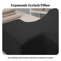 Slow Rebound Eyelash Extension Pillow Pressure Relief Memory Foam Lash Pillow Breathable for Estheticians, Clients, Home Salons, Spas, Spa